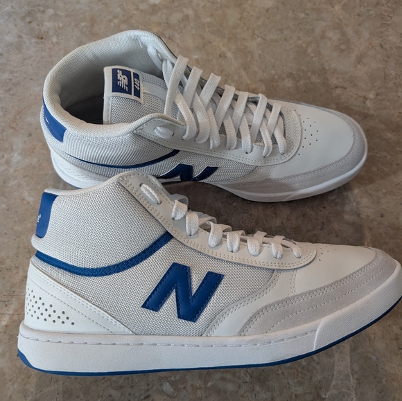 New Balance 440 Classic White-Blue High-Top Sneakers (2022) Men Size 10.5 No Box - Picture 9 of 14
